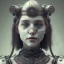 Placeholder: a cute smiling girl in medieval armor with a tattoo in her face, michelangelo style, steam punk, scary, horror, realistic, made in octane, cinematic, ultra-realistic, extremely detailed octane rendering, 8K, VRAY Super Real ar 2:3, dof photorealistic futuristic 50mm lens hard lighting dark gray tintype photograph, realistic lighting, sephia colors