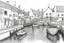 Placeholder: English fishing village light hb pencil line art minimalist outlines