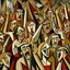 Placeholder: picasso cubism crowd of people brown screaming