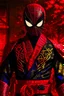 Placeholder: Spider-Man in black and red kimono