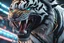 Placeholder: Venom beast in 8k anime cgi artstyle, white tiger them, neon effect, close picture, full body, apocalypse, intricate details, highly detailed, high details, detailed portrait, masterpiece,ultra detailed, ultra quality