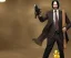 Placeholder: John wick in a banana suit riding a duck