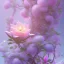 Placeholder: a magical crystal flower lys bougainvillier, blue gold house indian palace castle in the woods, magnolias pink,blue lake,sun,white swanns,pink vertical, blue lake,sharp, vines, candlelit, endor, ornate, elegant, highly detailed, artstation, concept art, smooth, sharp focus, illustration, 8k, splash art, wallpaper, key visual