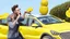 Placeholder: guy arguing on phone next to kia sportage covered with lemons