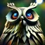 Placeholder: intricate details, realistic, octane, unreal engine, portrait, natural lighting,zoomed out + portrait, volumetric lighting, shiny,extreme detail, Photorealism, High detail, Hyper realistic Owl in forest, macro lens blur,abstract paint, sharp,eos5d mark 4, ef 85mm 5.6, focus, trending by artstation