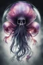 Placeholder: watercolor black style, mystical, transparent, format,jellyfish phoenix head, nautilus, orchid, skull, betta fish, bio luminiscent creatures, octane render, very coherent symmetrical artwork. cinematic, hyper realism, high detail, octane render, cursed photo editon, concept art, cursed photo portraitl, Trending on Artstation, {creative commons}, fanart, AIart, {Woolitize}, by Charlie Bowater, Illustration, Color Grading, Filmic, Nikon D750, Brenizer Method, Side-View, Perspective, Dep