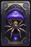 Placeholder: Golden mean mushroom sacred geometry framed playing card, black, blue and purple drum set spider xtal inversion priestess cyber in witch hat shadows boss card in the style of Giger and fallout 4 ,bokeh like f/0.8, tilt-shift lens 8k, high detail, smooth render, down-light, unreal engine