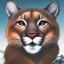 Placeholder: wild mountain lion on the mountain side