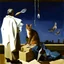 Placeholder: a cat and human flesh-like surgical instruments and universe-like a pigeon and neuralink, surrealism,minimalism,Painting By Adrian Ghenie, Rene Magritte, Salvador Dali, Lucian Freud