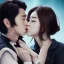 Placeholder: Japanese actors kissing