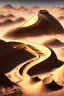 Placeholder: ancient, chinese town, fantasy, desert, dune, sand storm, crater