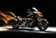 Placeholder: "Generate a dynamic image of the Harley-Davidson CVO Limited tearing up the track, leaving a trail of flames in its wake."