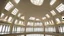 Placeholder: Museum ceiling, modern style, natural lighting