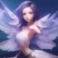 Placeholder: Anime, female alien flying over dystopia,perfect face, cool face, ultra detail, unreal engine 5, cinema4d, dusk light, studio lighting --ar 1:1 --v 4, fish-like wings,jellyfish