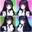 Placeholder: Clear focus, 8k, beautiful lighting, vibrant colors, girl, black hair, long hair, red eyes, messy hair, loli, maid, twins,