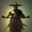 Placeholder: franz frazetta style, shaman summoning a lighting bolt