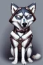 Placeholder: silver steampunk husky gamer