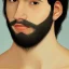 Placeholder: A deep and detailed portrait of a handsome, black-haired 15-year-old with a mole below his chin, a very light beard, and brown eyes , 8k