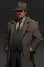 Placeholder: mafia boss human character dnd style