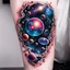 Placeholder: Multiverse in a Tattoo, floating in the calaxy