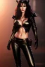 Placeholder: painting of lisa ann as evil queen in black leather pants, , leather, angry, stern look, volumetric lighting, particales,highly detailed,cinematic, deep colours,8, highly detailed, digital painting, artstation, concept art, smooth, sharp focus,