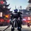 Placeholder: a robot samurai run, black armor, ultra realistic, unreal engine, cinematic lighting, octane render, masterpiece art by Yoji Shinkawa, picture in frame, frame around