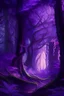 Placeholder: A magical forest that radiates purple