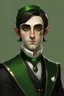 Placeholder: butler, elf with dark hair, right eye black, left green
