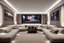 Placeholder: home cinema room with LED lighting in the walls make sure the room is completely symmetrical