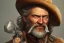 Placeholder: old RUGED cowboy face mountain