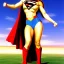 Placeholder: Epic full body picture portrait of busty atletic young beautiful Supergirl boris vallejo styles