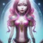 Placeholder:  Asian woman, leaning pose, slobber octopus , pink short hair, latex suit, full body, squid, nice end of darkness Dark Woman Little Horns Little Horns Sad Eyes dual soul fire girl soul fire cute realistic hell Dark Realistic Cuteintricate detail , portrait, high lighting, Gradient background,