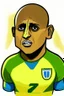 Placeholder: Roberto Carlos Brazilian football player cartoon 2d