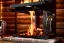 Placeholder: Log Cabin interior livingroom woodstove