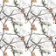 Placeholder: Real Tree Camouflage made of sticks, twigs, leaves, pine branches, snow and dirt, white background, seamless repeatable texture pattern imitating a natural forest background