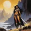 Placeholder: John Blanche style woman of the conan