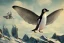 Placeholder: penguin flying in the sky with his two wings