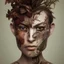 Placeholder: "full face tattoo of leaves and gnarled branches extending past face and morphing into reality, 8k resolution, high-quality, fine-detail, muted colors,intricate, digital art, detailed matte, volumetric lighting, illustration, octane render