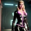 Placeholder: Actress, Katheryn Winnick, woman, latex coat, cyber punk, neon, army, bamboo, blood, portrait, studio photo, unreal engine 5, soft color, 16 bit, god lights, ray tracing, RTX, lumen lighting, ultra deatail, volumetric lighting, 3d, finely drawn, hd.