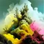 Placeholder: colorful fog monster, By Kim Keever, neo surrealism