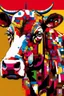 Placeholder: pop art pixels 10000 images war cow