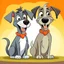 Placeholder: 2 Dogs cartoon