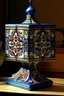 Placeholder: Portuguese tiles pattern ceramic lamp