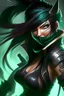 Placeholder: Akali from league of legends in black gotta