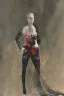 Placeholder: Full body portrait, painting, medium shot lady volumetric wood