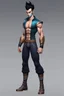 Placeholder: Full Body, Male Tiefling Body like Vegeta, boxer, street outfit