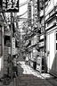 Placeholder: Tokyo alley, line arts