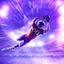 Placeholder: colourful rounded infinity symbol ∞ on shirt, American football player diving with an American football in both hands to score a touch down, striking, vibrant, chiaroscuro, dramatic, captivating, powerful, beautiful, octane render, 16k post-production, artstation: award-winning: atmospheric: commanding: fantastical: clarity: ultra quality: striking: brilliance: stunning colors: amazing depth; lens: f/11, 35mm