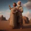 Placeholder: ancient patriarch abraham and matriarch sarah, in the desert, 3500 BCE, dramatic, dramatic lighting, pixar style, volumetric lighting, hyperrealism, 8k, high quality, photorealistic, lot of details