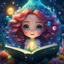 Placeholder: glowing orbs around adorable happy mystical chibi freckled face mermaid, big expressive eyes, reading a book, in an under the sea kingdom sprinkled with glittering fairy dust, Dreamlike Fantasy Art,colorful8k resolution concept art, Greg Rutkowski,SIXMOREVODKA, pastel color, Nighttime Lighting, digital illustration, 4K, Hyperdetailed, Intricate Details, 3D shading, Art of Illusion